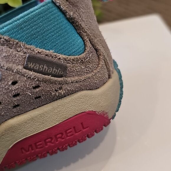 Merrell Sneakers - Gray and Blue Size 1 - Picture 9 of 10